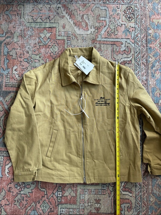 Bode Other - Men's Lightweight Tan Zip-Front Shirt Jacket